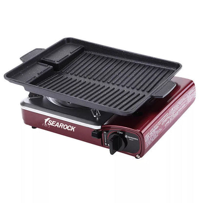 Portable Outdoor Long Barbecue Plate in black, perfect for outdoor cooking