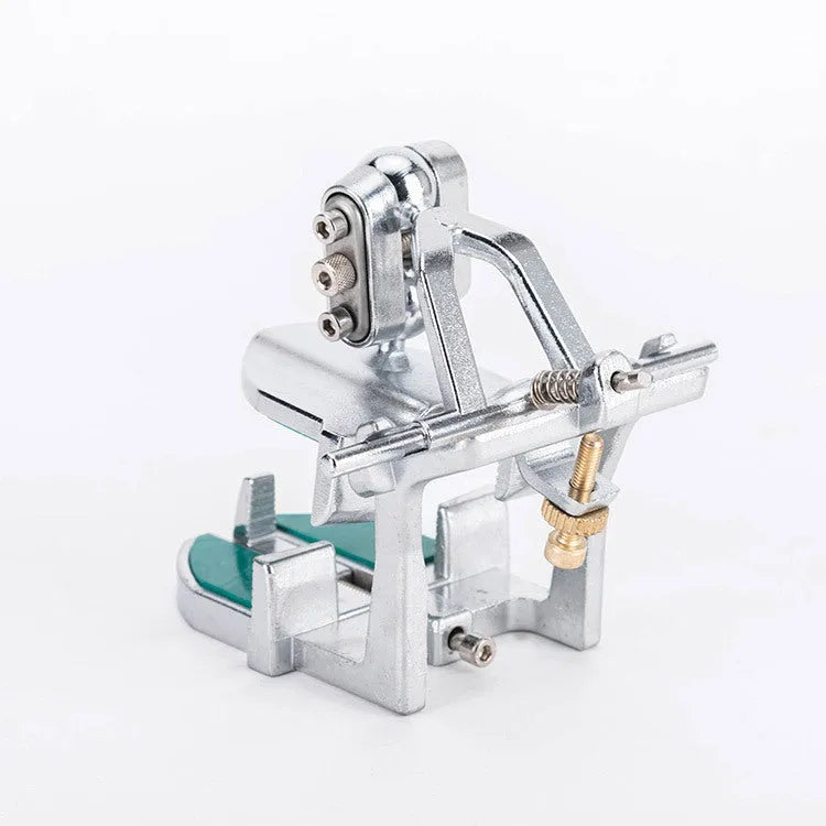Korean jaw dental articulator with three adjustable settings on a dental model