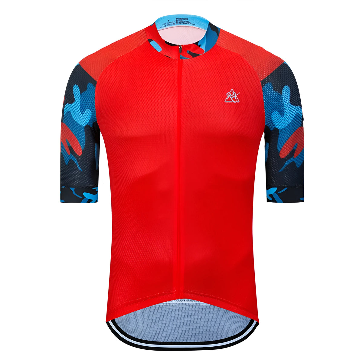 Short sleeve cycling jersey in 100% polyester, available in 17 colour styles and sizes XS to 5XL