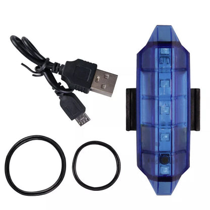 USB rechargeable bicycle front light in multiple colors for enhanced night riding safety
