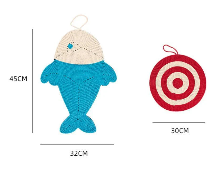 Premium cat scratching pad with durable sisal fabric and cactus-shaped design to protect furniture and satisfy your feline's natural scratching needs