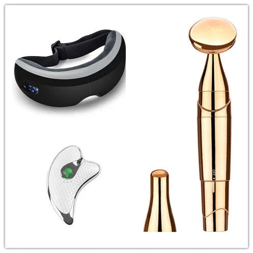 Bluetooth Eye Massager with Hot Compress, Air Pressure Massage, and Soothing Music for Relaxation and Eye Care