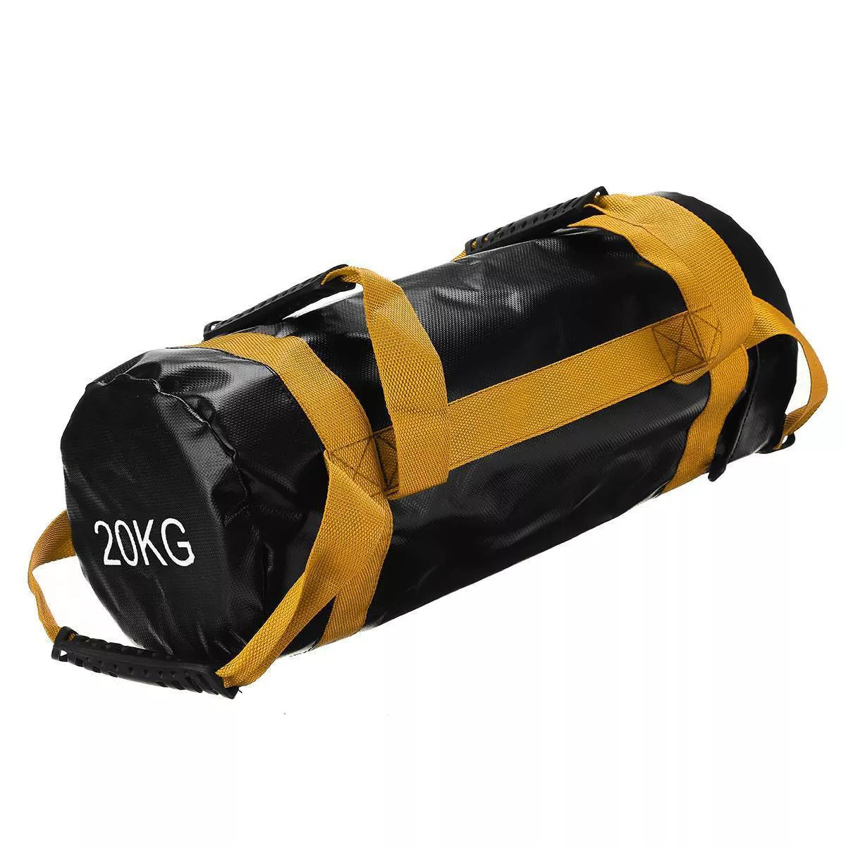 Durable PVC weightlifting sandbag for physical training and squats, available in multiple weights