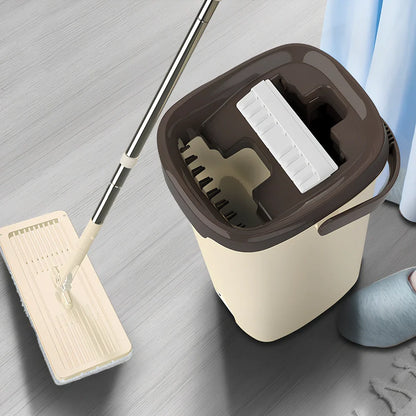 Extendable flat plate mop with 125cm reach and multiple cleaning head options in various colours