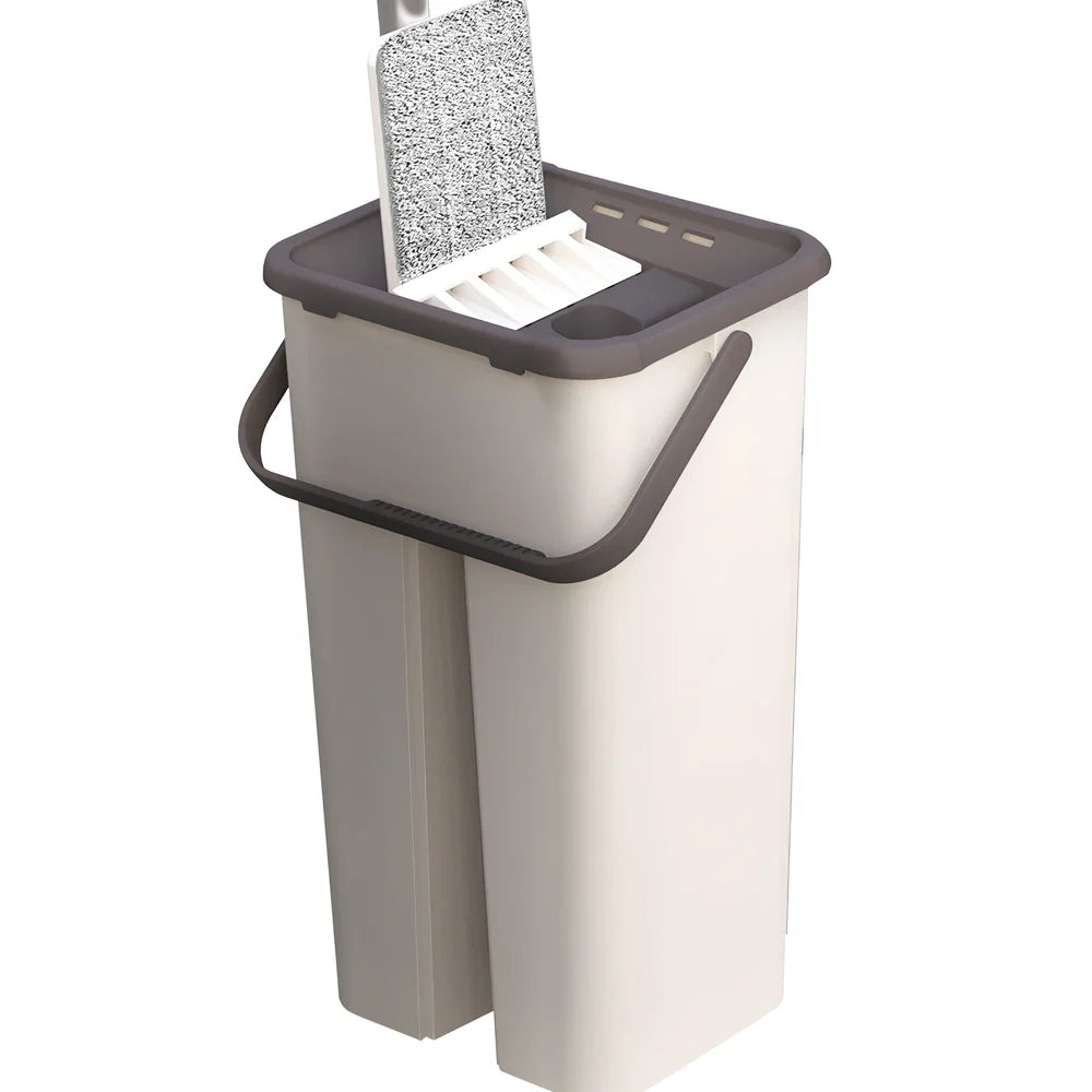 Extendable flat plate mop with 125cm reach and multiple cleaning head options in various colours