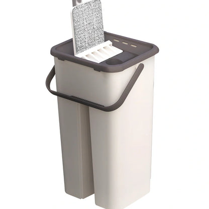 Extendable flat plate mop with 125cm reach and multiple cleaning head options in various colours