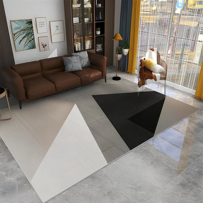 Rectangular Nordic carpet showing light luxury style with subtle texture, available in 11 sizes from 80x120cm to 200x300cm