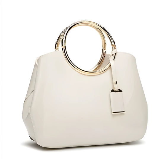 Ladies polyester evening handbag in seven colours with card slots and zipper pocket