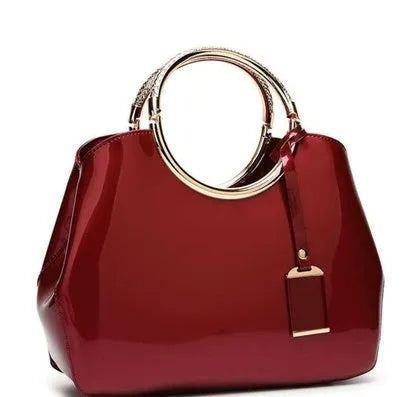 Ladies polyester evening handbag in seven colours with card slots and zipper pocket