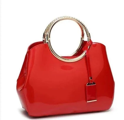 Ladies polyester evening handbag in seven colours with card slots and zipper pocket