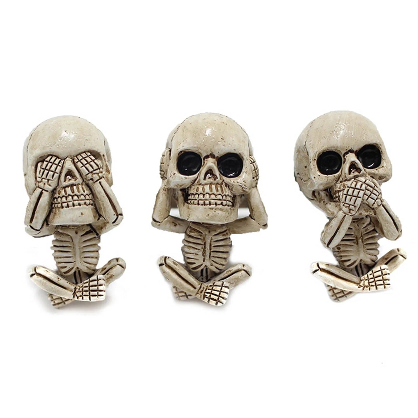 Skull car ornaments with air freshener, European cartoon style ghost head decor
