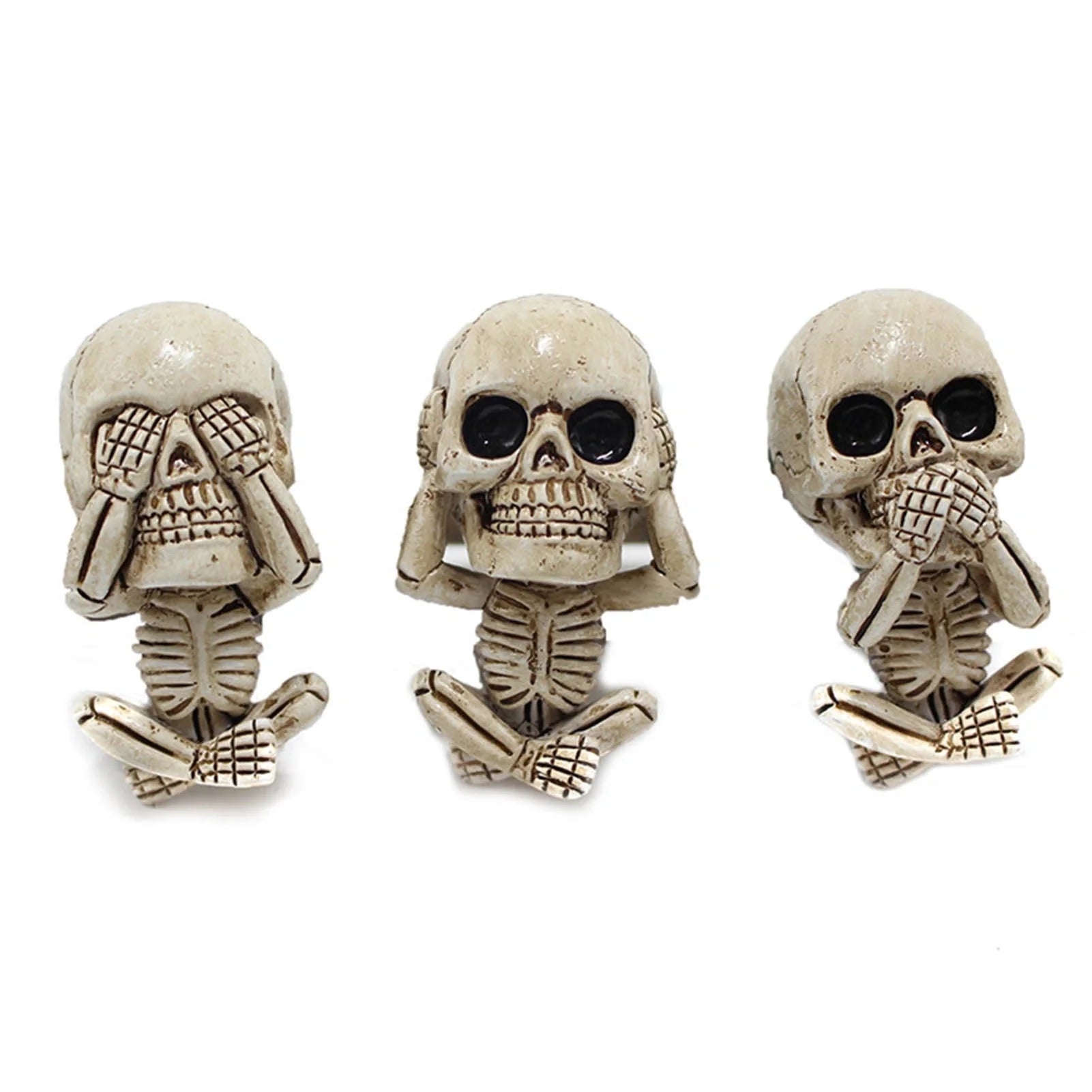 Skull car ornaments with air freshener, European cartoon style ghost head decor