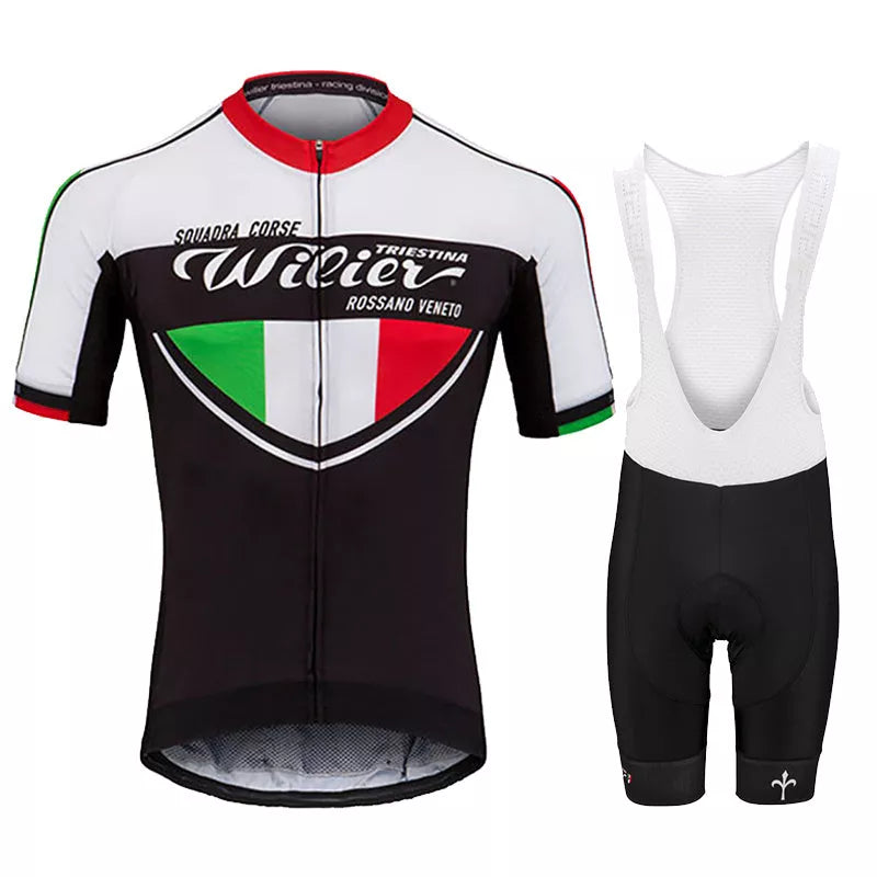 Short-sleeved Bib Cycling Jersey in various colors and sizes