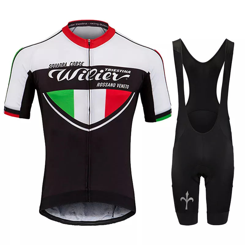 Short-sleeved Bib Cycling Jersey in various colors and sizes