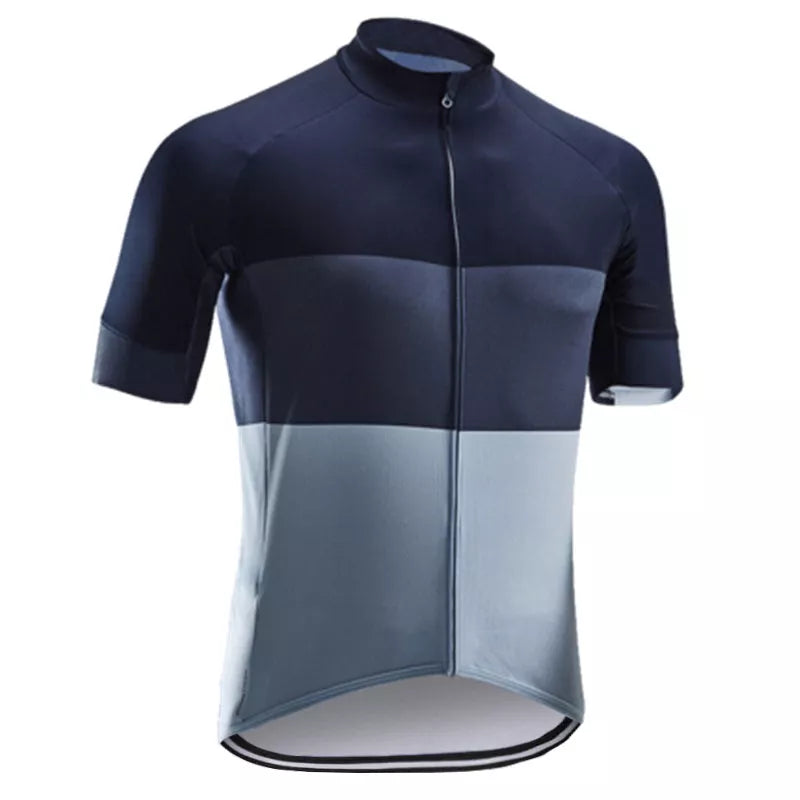 Men's lightweight cycling jersey in gradient red, designed for road and mountain biking