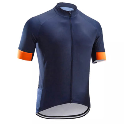 Men's lightweight cycling jersey in gradient red, designed for road and mountain biking