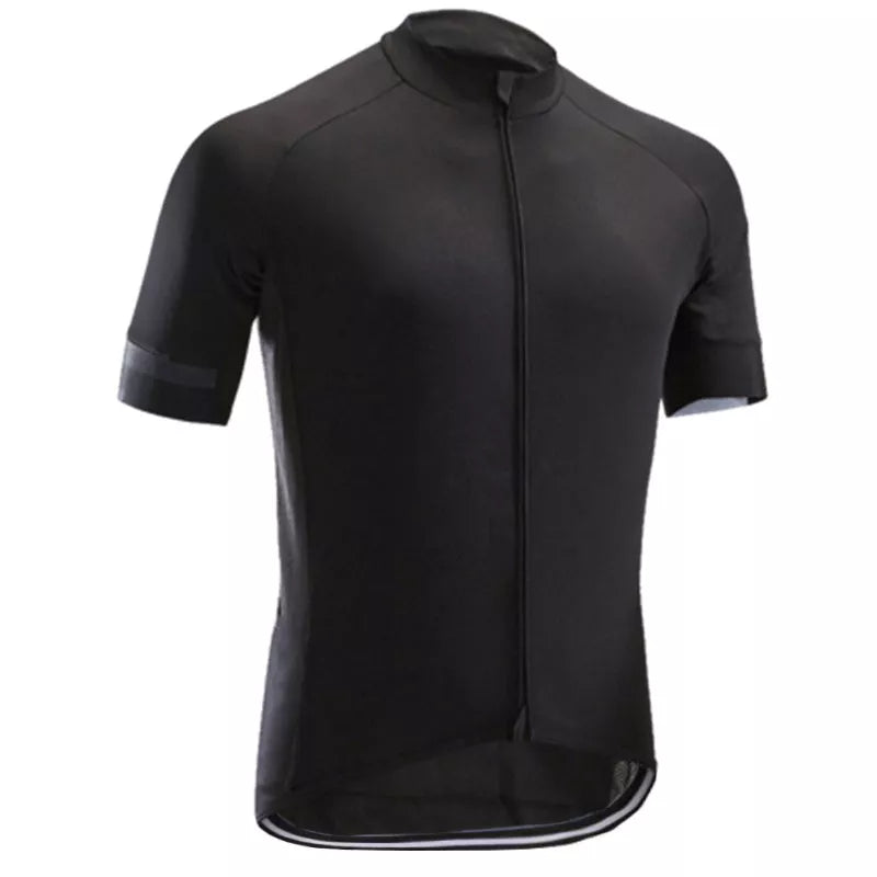 Men's lightweight cycling jersey in gradient red, designed for road and mountain biking