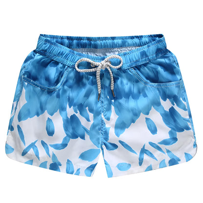 Mens quick dry swim trunks with mesh lining, thin section, available in multiple colours and patterns, Asian sizes M-4XL.
