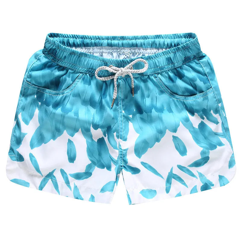 Mens quick dry swim trunks with mesh lining, thin section, available in multiple colours and patterns, Asian sizes M-4XL.