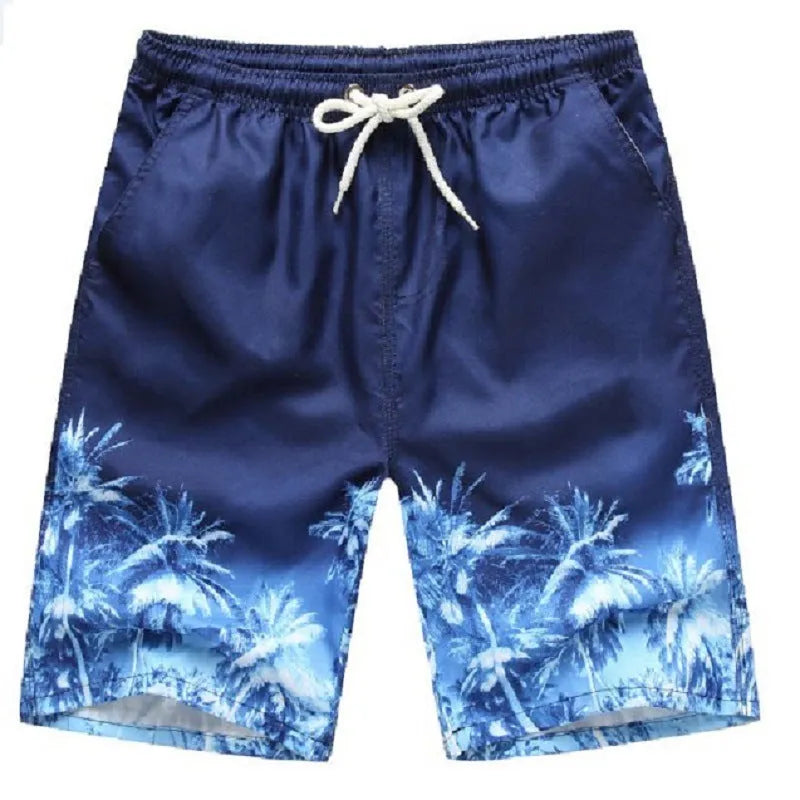 Mens quick dry swim trunks with mesh lining, thin section, available in multiple colours and patterns, Asian sizes M-4XL.