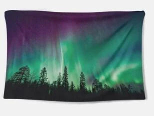 Handmade cotton tapestry wall hanging with traditional weaving, approx. 36x24 inches