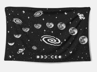 Handmade cotton tapestry wall hanging with traditional weaving, approx. 36x24 inches