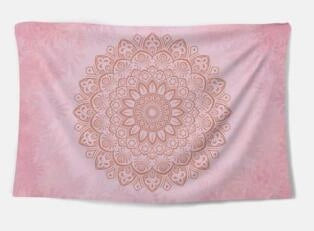 Handmade cotton tapestry wall hanging with traditional weaving, approx. 36x24 inches