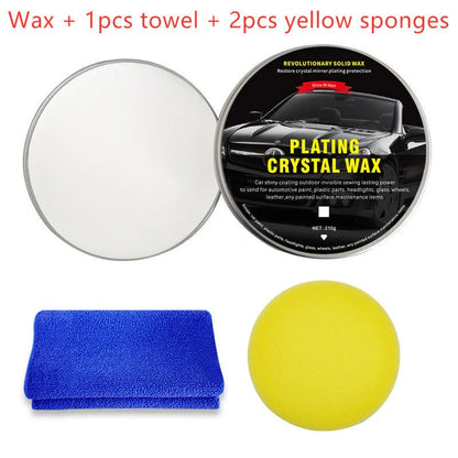 A high-quality car wax that provides a long-lasting, crystal-clear shine and protection for your vehicle's paint.