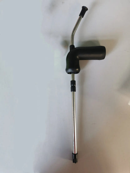 Beer snorkel straw with stainless steel rod, TPE mouthpiece, and vent pipe for faster drinking from bottles