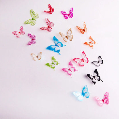 3D butterfly wall sticker with waterproof PVC material for durable home decor