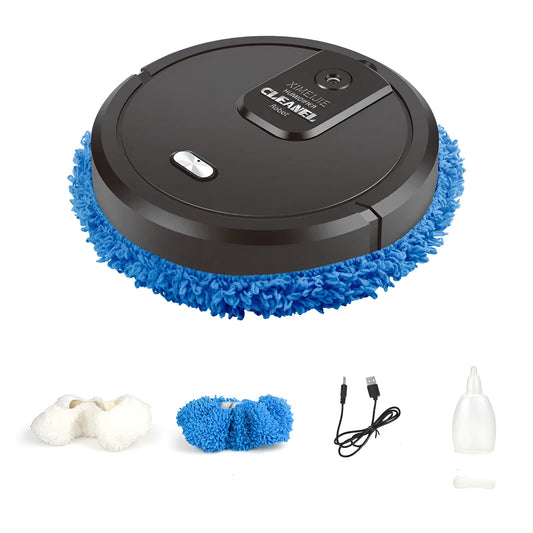 Automatic spray sweeping and mopping robot cleaner for home floors