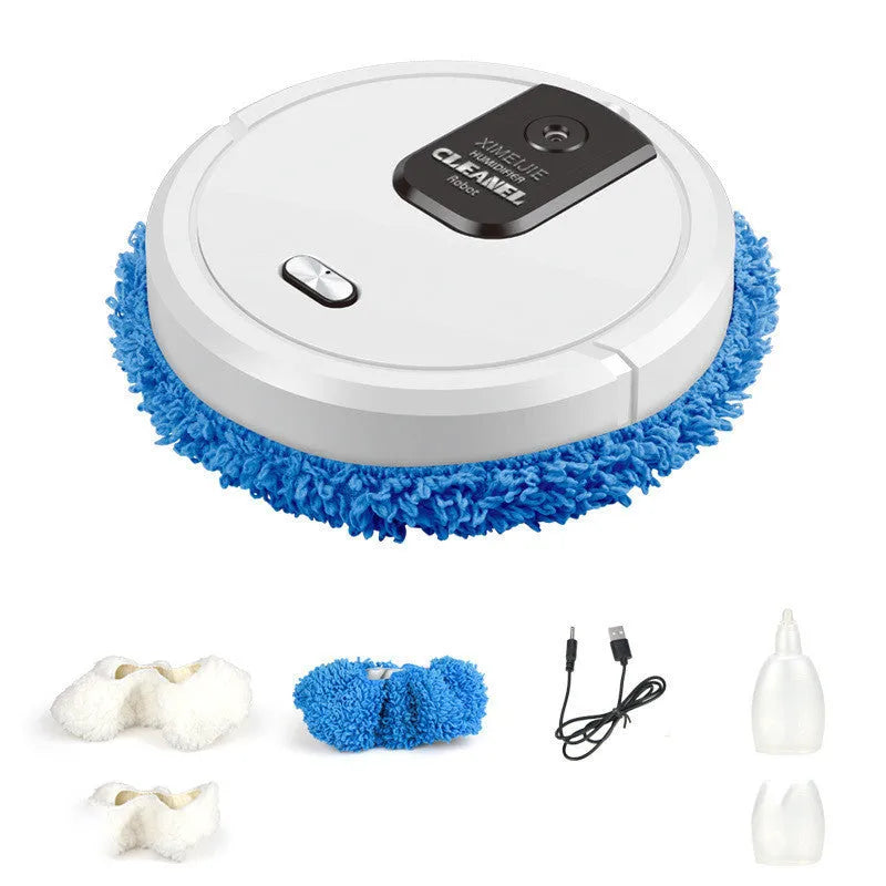 Automatic spray sweeping and mopping robot cleaner for home floors