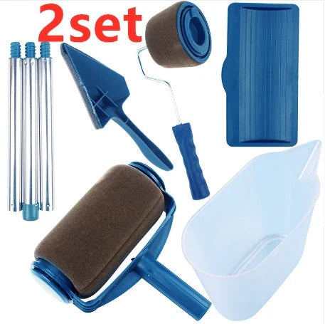 Versatile multi-function drum brush set for easy, mess-free painting on walls, furniture, and more