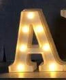 Luminous LED Letter Number Night Light with remote control for weddings and parties