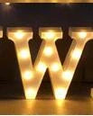 Luminous LED Letter Number Night Light with remote control for weddings and parties