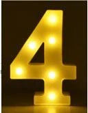 Luminous LED Letter Number Night Light with remote control for weddings and parties