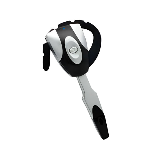 Single earpiece Bluetooth business headset in hanging ear design with 10m wireless range