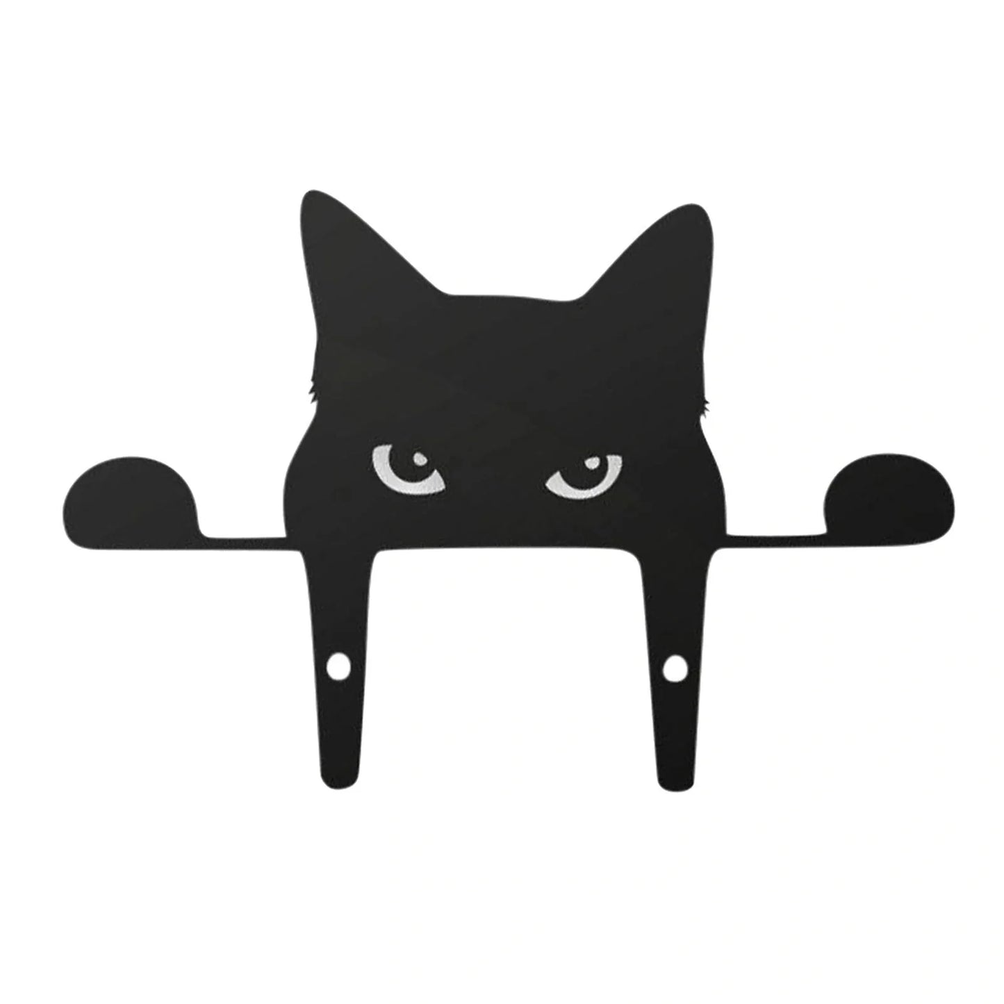 3D Black Cat Fence Outdoor Garden Decoration made of durable acrylic