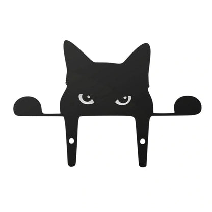 3D Black Cat Fence Outdoor Garden Decoration made of durable acrylic