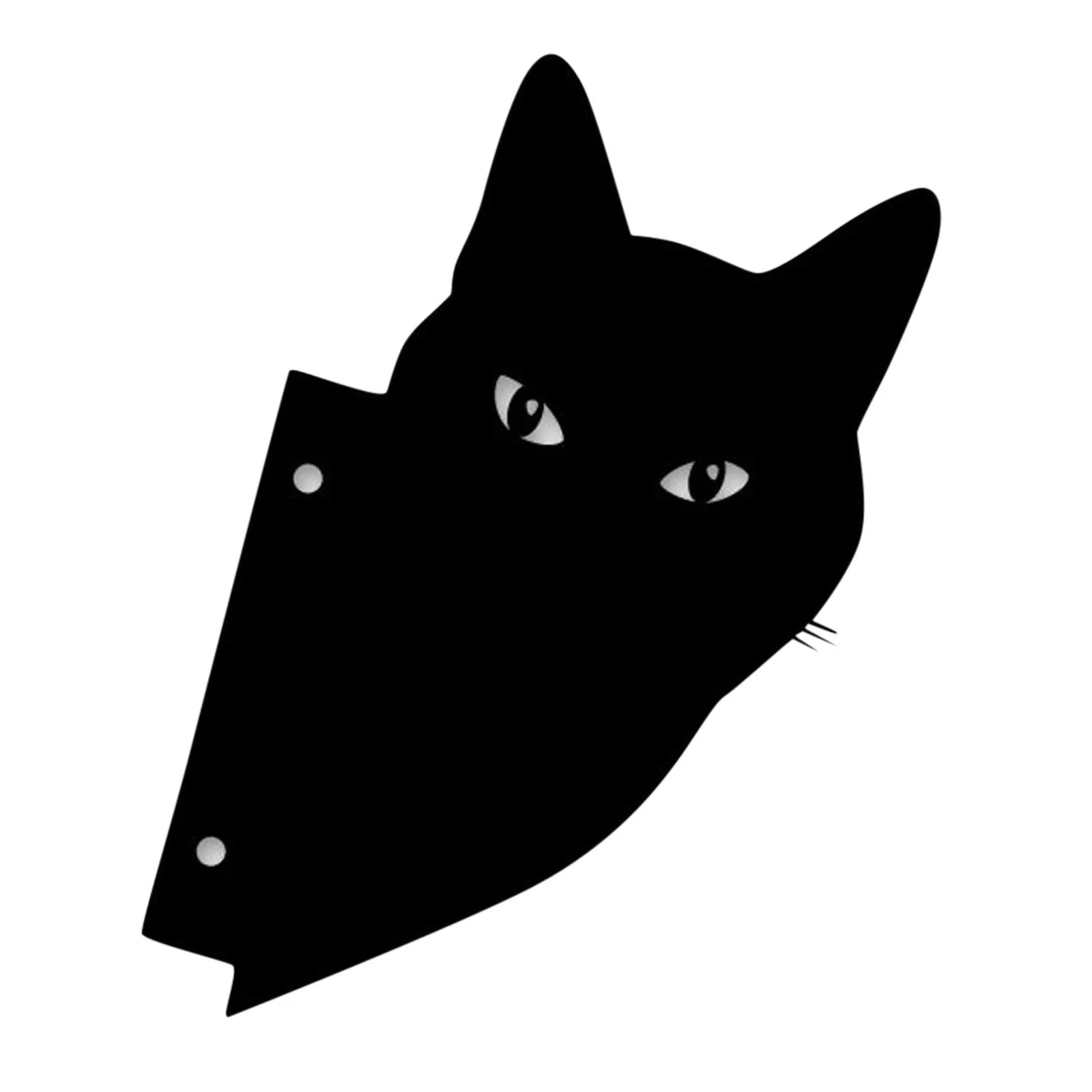 3D Black Cat Fence Outdoor Garden Decoration made of durable acrylic