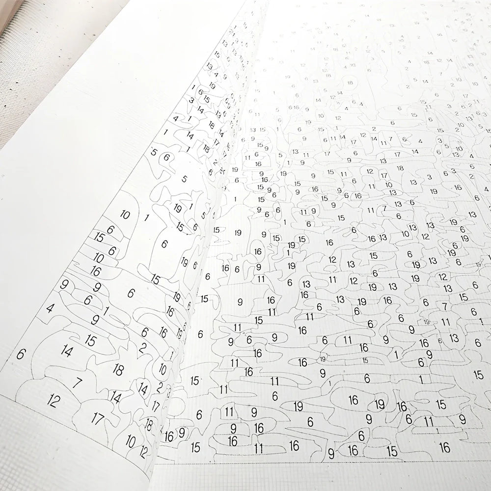 Modern landscape acrylic painting on 50x65cm linen canvas for home wall decor