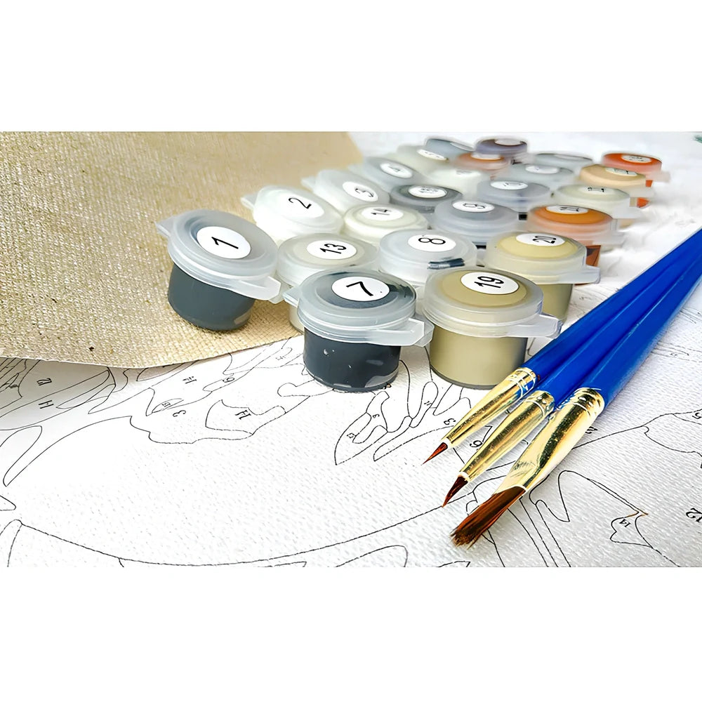 Modern landscape acrylic painting on 50x65cm linen canvas for home wall decor