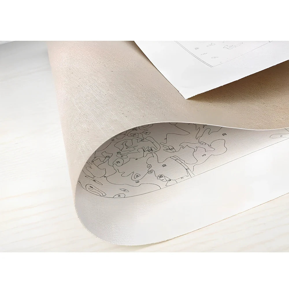 Modern landscape acrylic painting on 50x65cm linen canvas for home wall decor