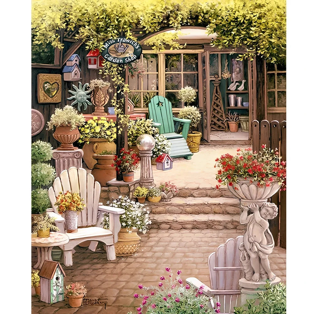 Modern landscape acrylic painting on 50x65cm linen canvas for home wall decor