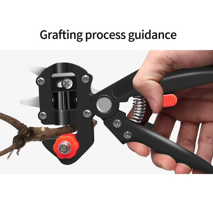 Grafting pruning shears for fruit tree seedlings with precision blade