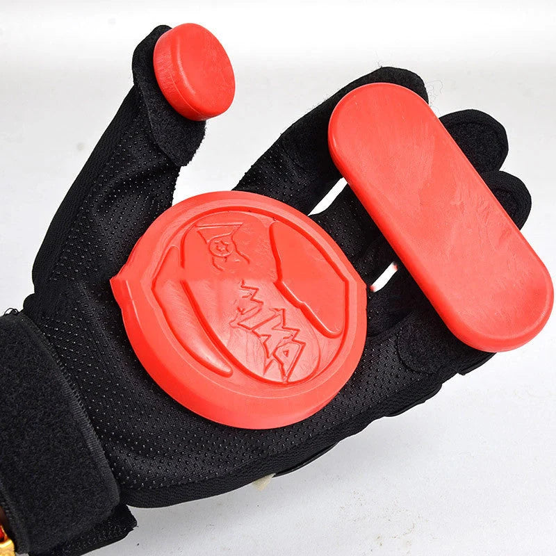 Downhill Skateboard Gloves with triple sliders for palm and finger protection