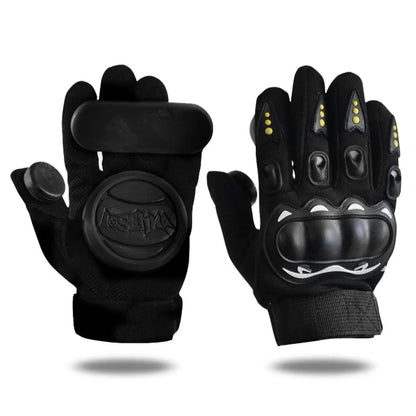 Downhill Skateboard Gloves with triple sliders for palm and finger protection