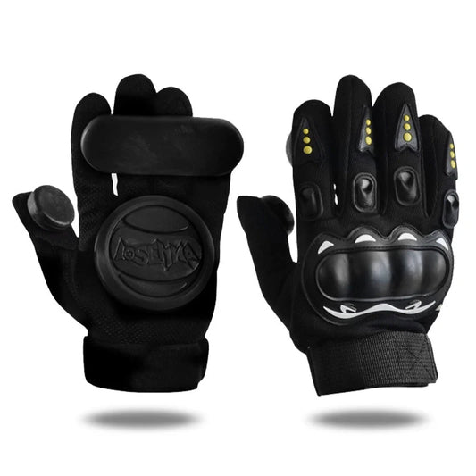 Downhill Skateboard Gloves with triple sliders for palm and finger protection