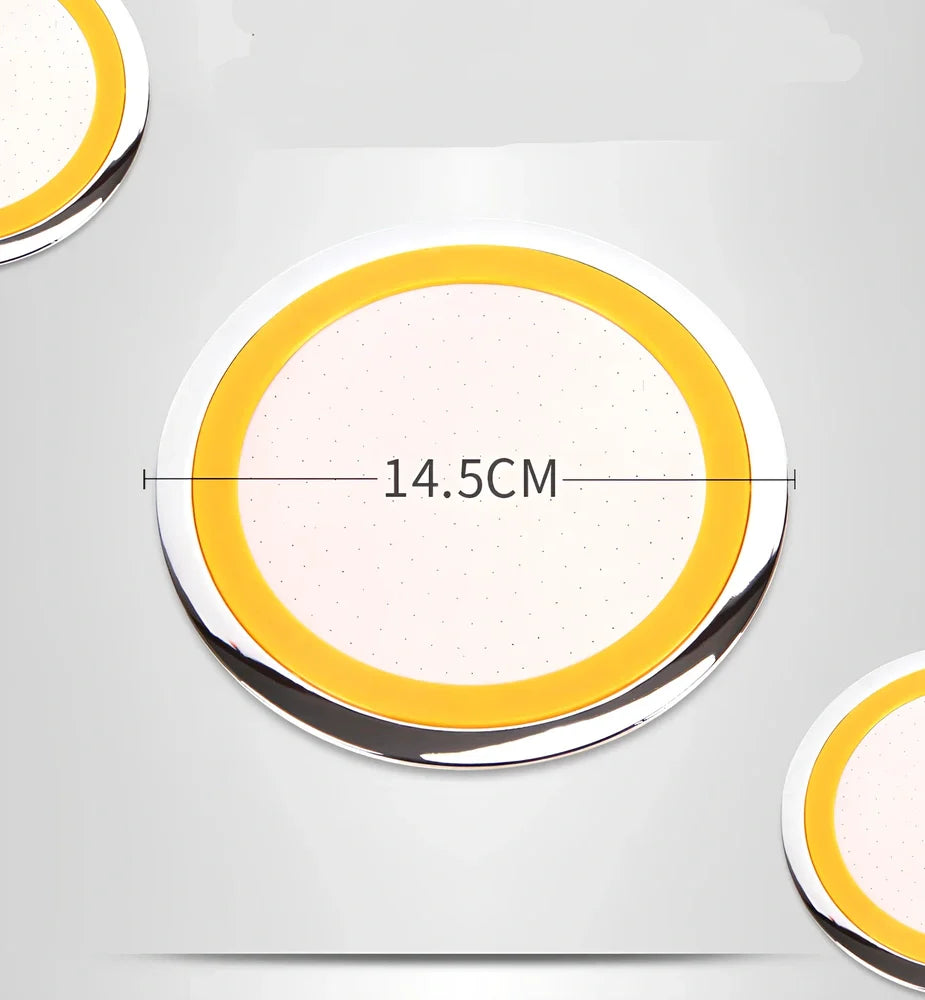 6-inch diameter pressurised shower head with universal UK fittings and ABS plastic construction