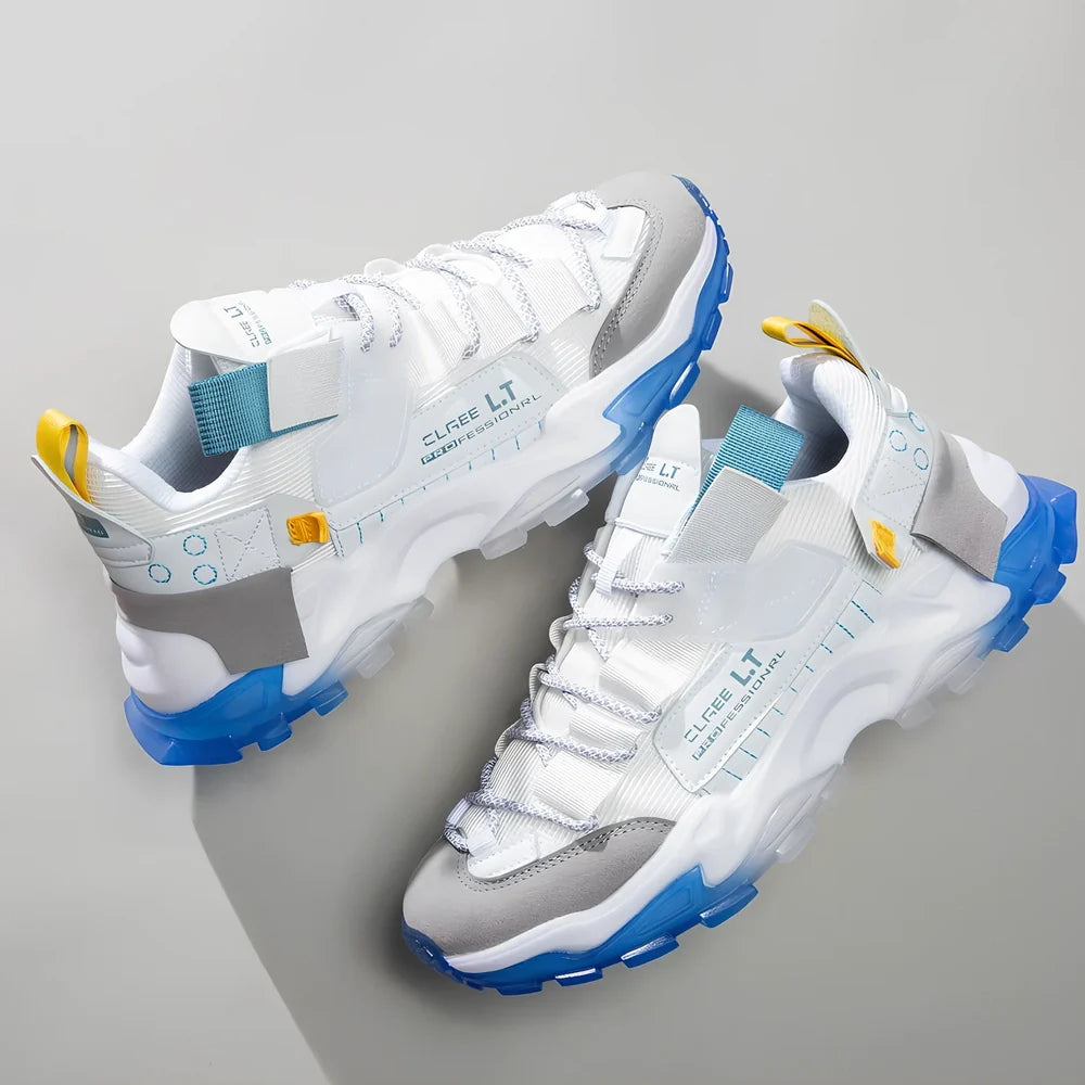 Korean version mesh jelly popcorn combination shoes in white moon colour with breathable construction